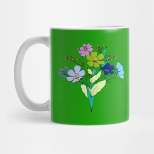 Pastel flower bouquet Mug